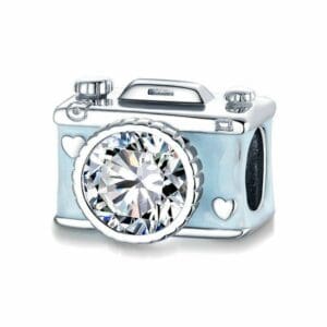 Madeesa Blue Camera Charm