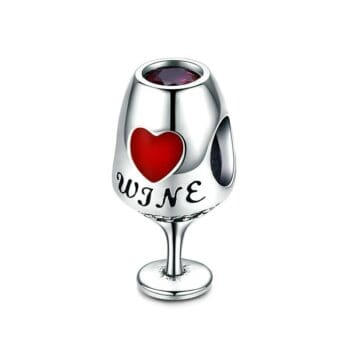 love wine cup charm