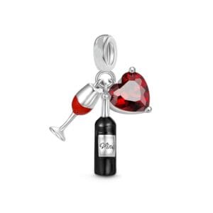 Madeesa Love Red Wine Charm